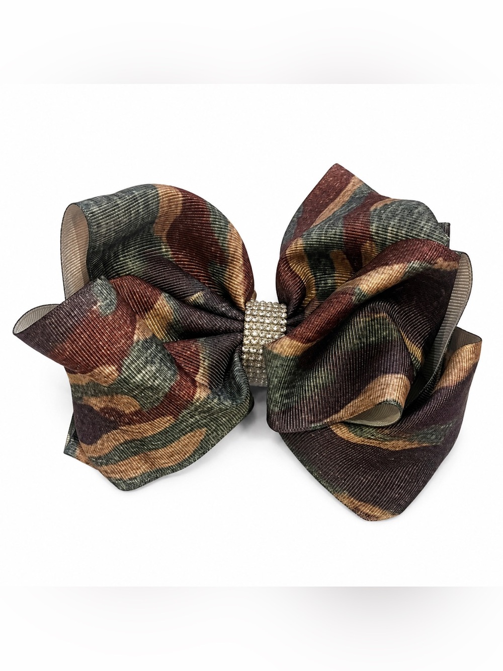 BRAND NEW WITH TAGS Camo Queen Double Layer Hair Bow